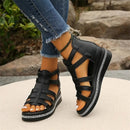 Elegant Rhinestone Wedge Sandals for Women