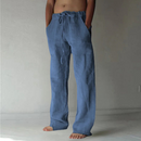 Men's Relaxed Fit Drawstring Pants with Side Pockets