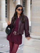 Women's Woven Mini Handbag with Top Handle and Knot Detail