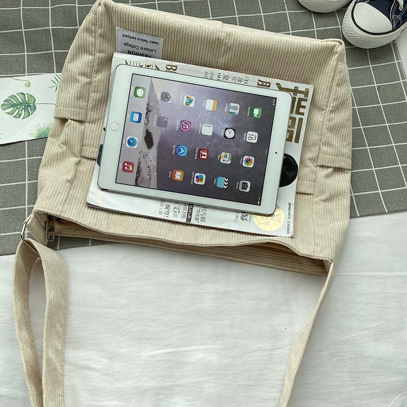 Women's Casual Multi-Pocket Shoulder Bag with Adjustable Strap